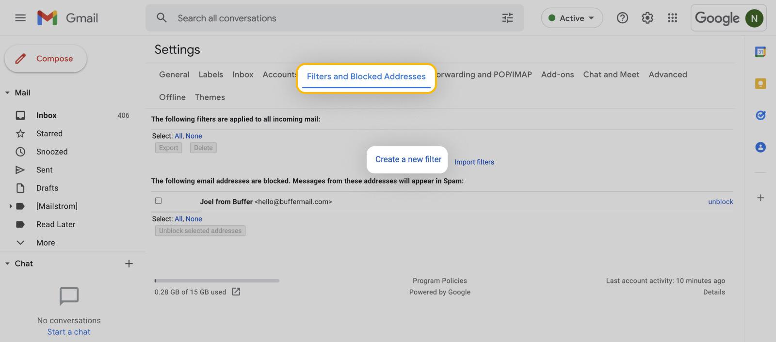 How to whitelist in Gmail